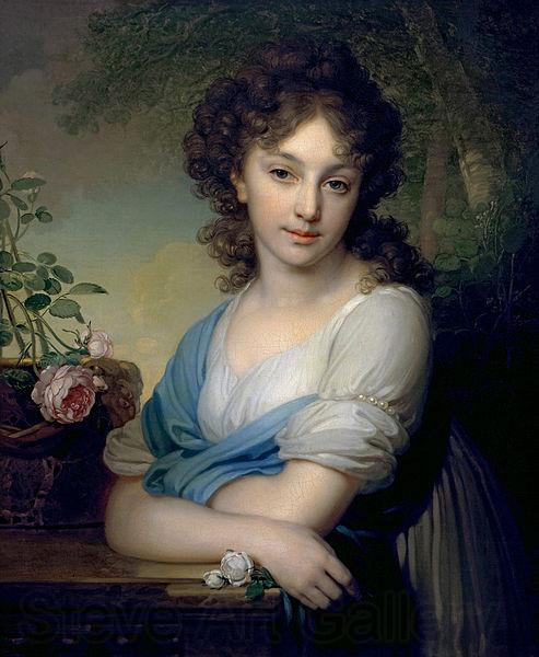Vladimir Lukich Borovikovsky Portrait of Elena Alexandrovna Naryshkina France oil painting art